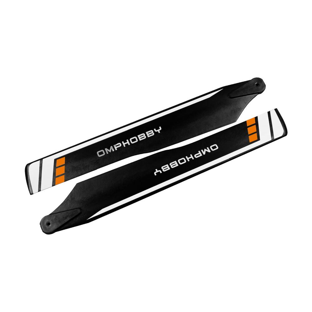 175mm Main Blades for OMP M2 Explore and M2 V2 Helicopters Orange