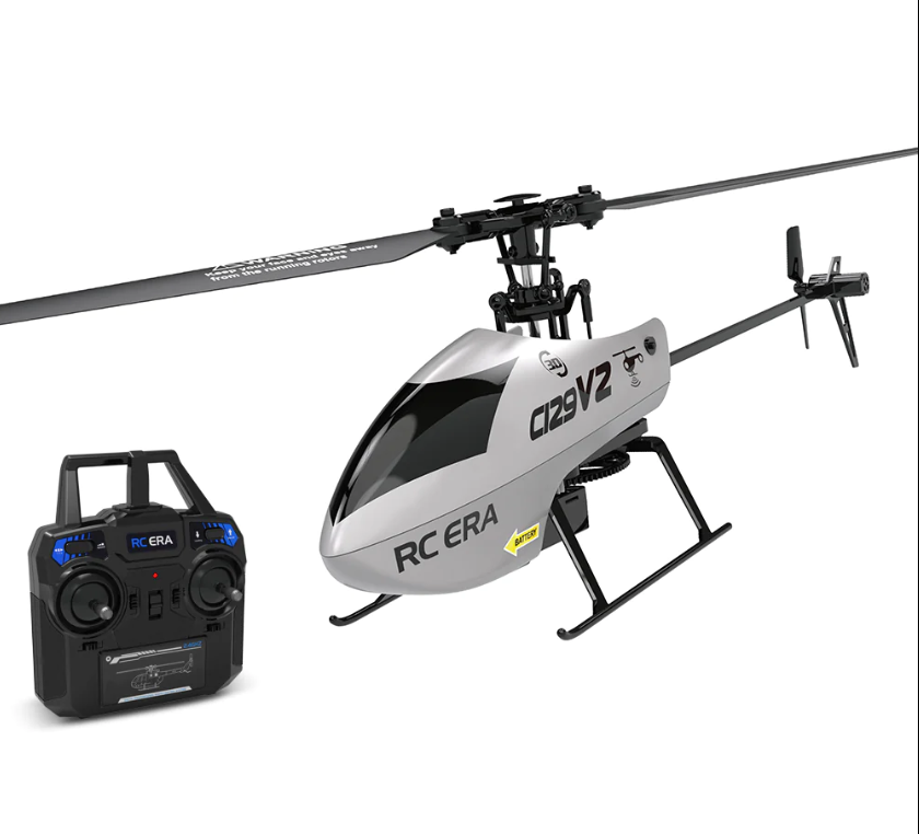 C129 V2 4CH Flybarless Micro RC Helicopter W/ 6-Axis Gyro And Altitude Control - RTF
