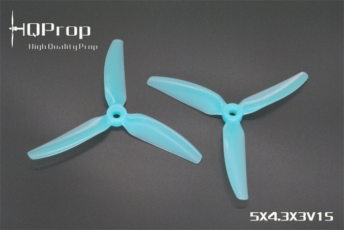 HQ DP 5x4.5x3 V1S Tri-Blade 3 Blade Propellers LIGHT BLUE