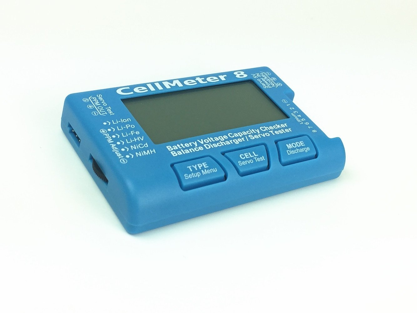 Digital Battery Capacity Checker Tester CellMeter 8 Lipo Battery Discharger Balancer RC Servo Tester