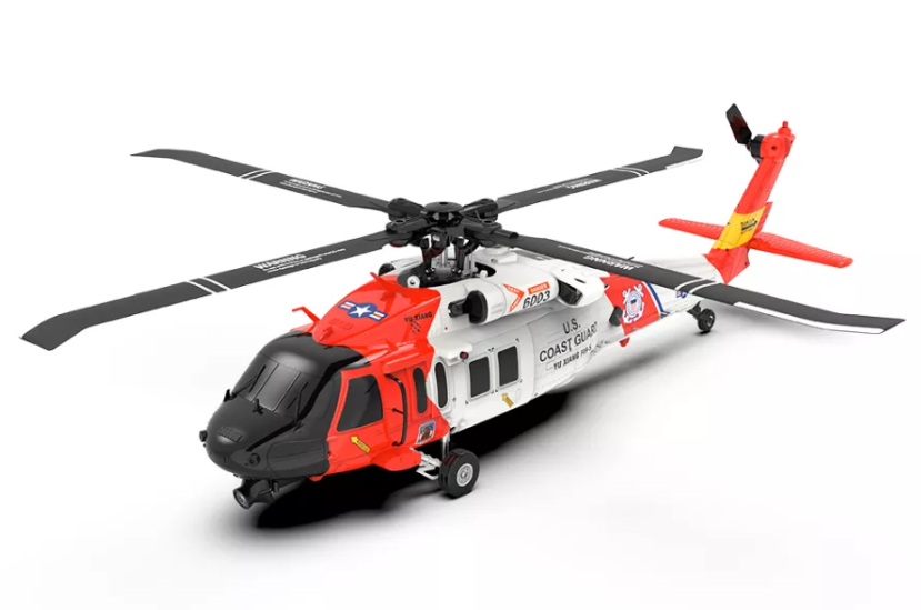 6CH 3D Coast Guard UH-60 Scale RC Helicopter W/ GPS Intelligent Control System - RTF