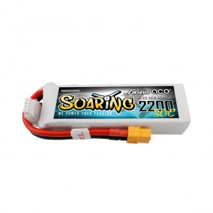 Gens ace Soaring 2200mAh 14.8V 30C 4S1P Lipo Battery Pack with XT60 plug