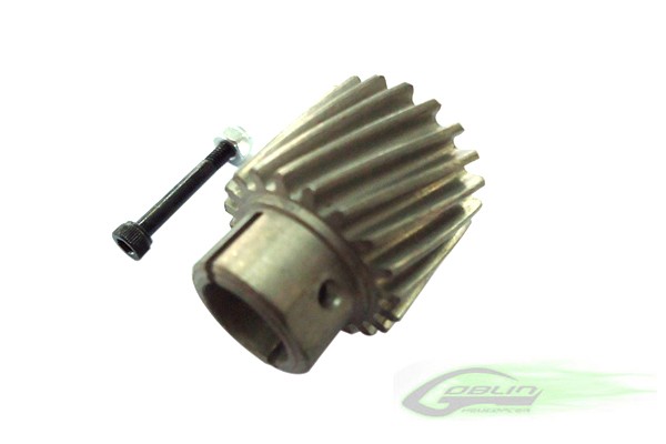 H0156-S STEEL PINION Z19 - GOBLIN 770/630/700 COMPETITION