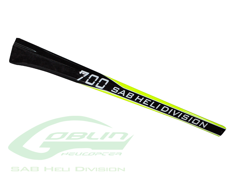 H9045-S - CARBON FIBER TAIL BOOM SAB YELLOW/CARBON - GOBLIN 700 COMPETITION/SPEED