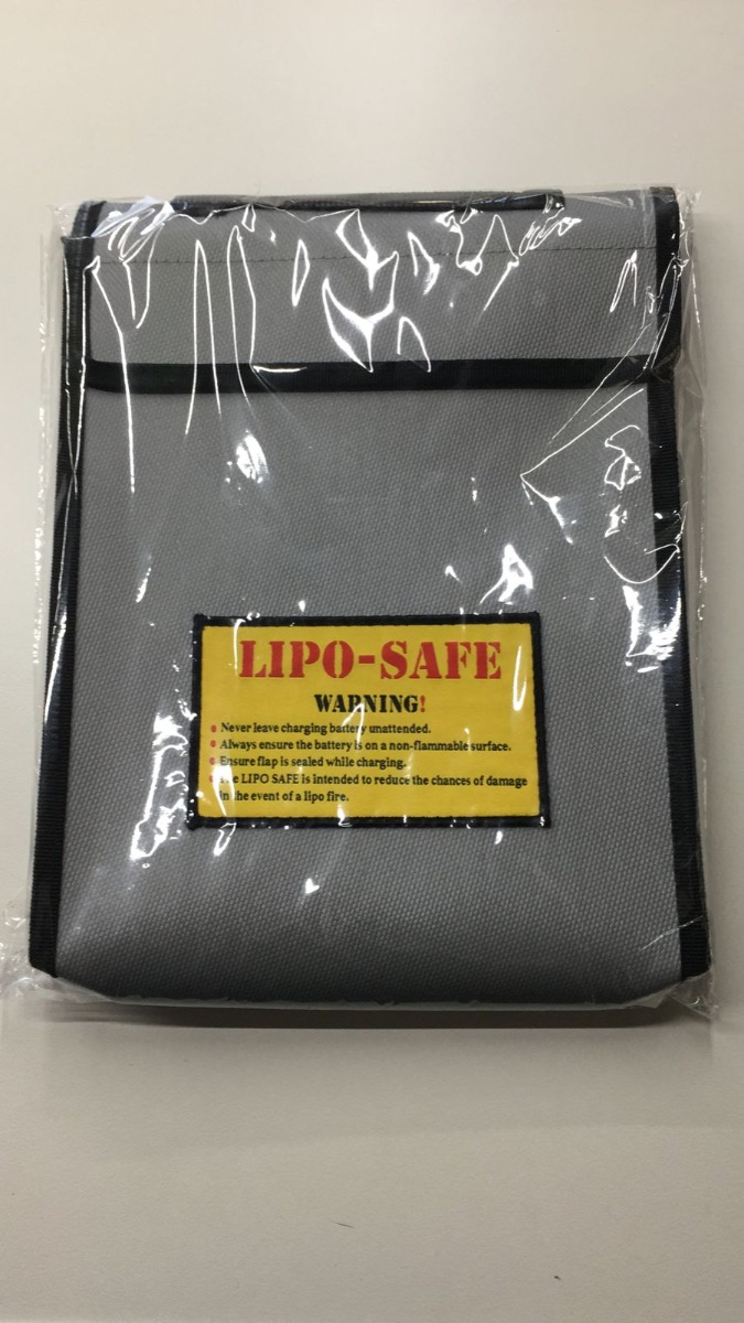 300x230x50mm Three-dimensional RC Fireproof Lipo Battery Bag Black