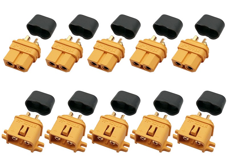 5 Sets XT60L Connector Male and Female (with caps)